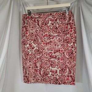Loft Pencil skirt - Paisley - Size 12